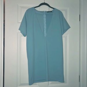 Missguided deep v shift dress